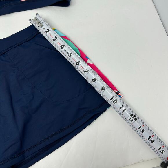 Anne Cole Locker Swim Set Women Top Large Swim Skirt Medium Water Sports Beach - Picture 6 of 8